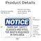 Signmission 7 in Height, 10 in Width, Vinyl Decal, Rectangle OS-2PACK-NS-D-710-L-13264 - alternate 2